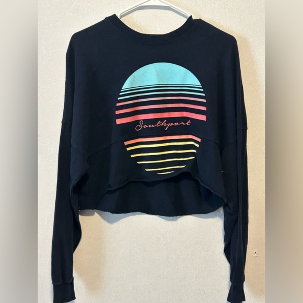 Sprit Jersey | Black Cropped Sweatshirt | Size Small